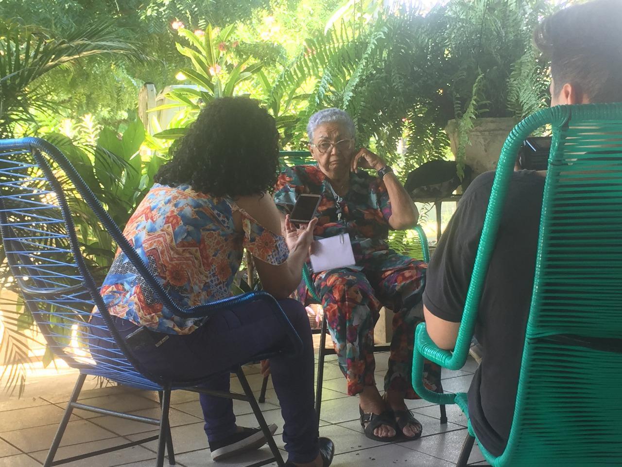 Estudantes de Jornalismo e Publicidade no Lar da Esperança, em Teresina