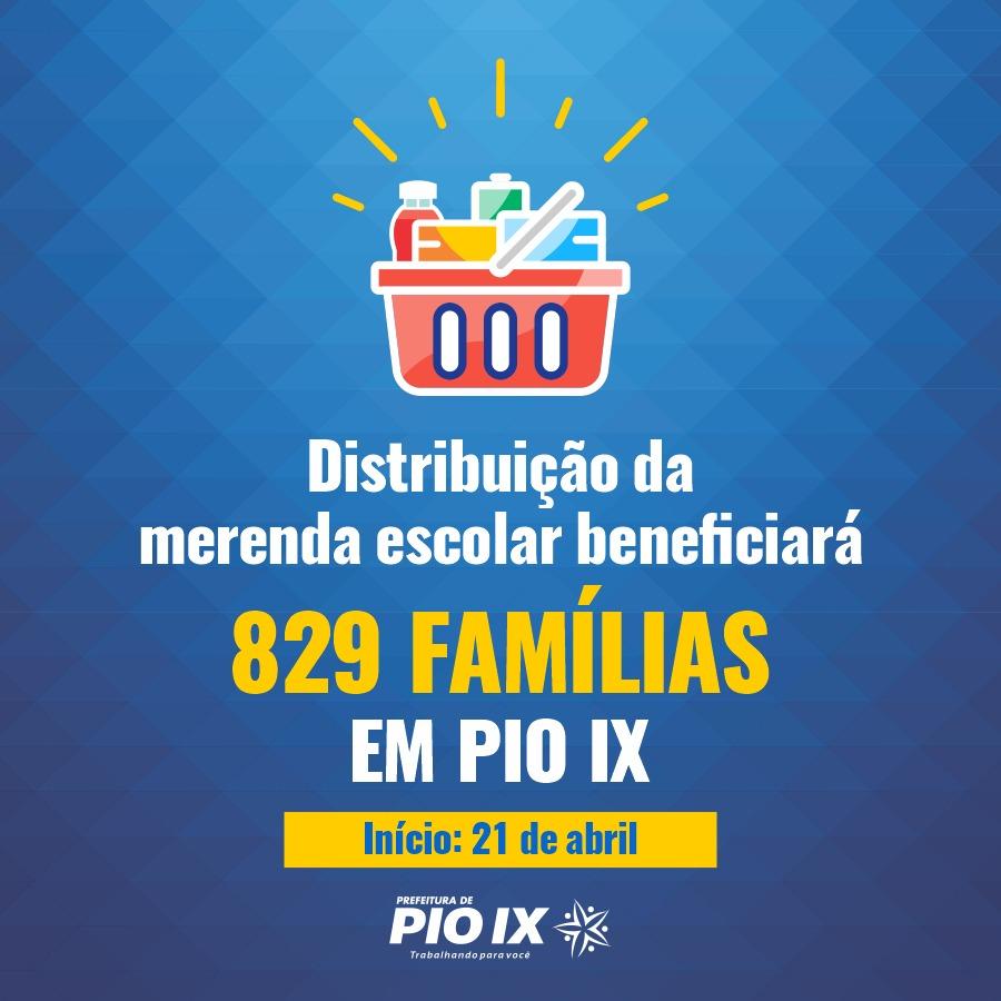 Distribuição de merenda escolar