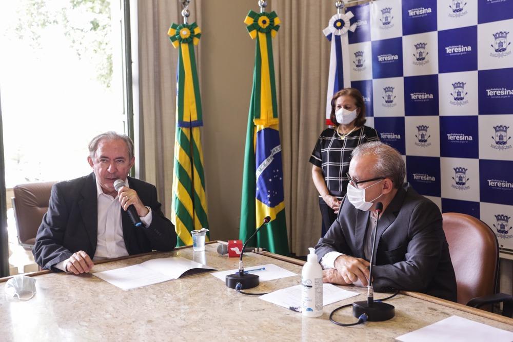 João Henrique Souza em reunião com Firmino Filho