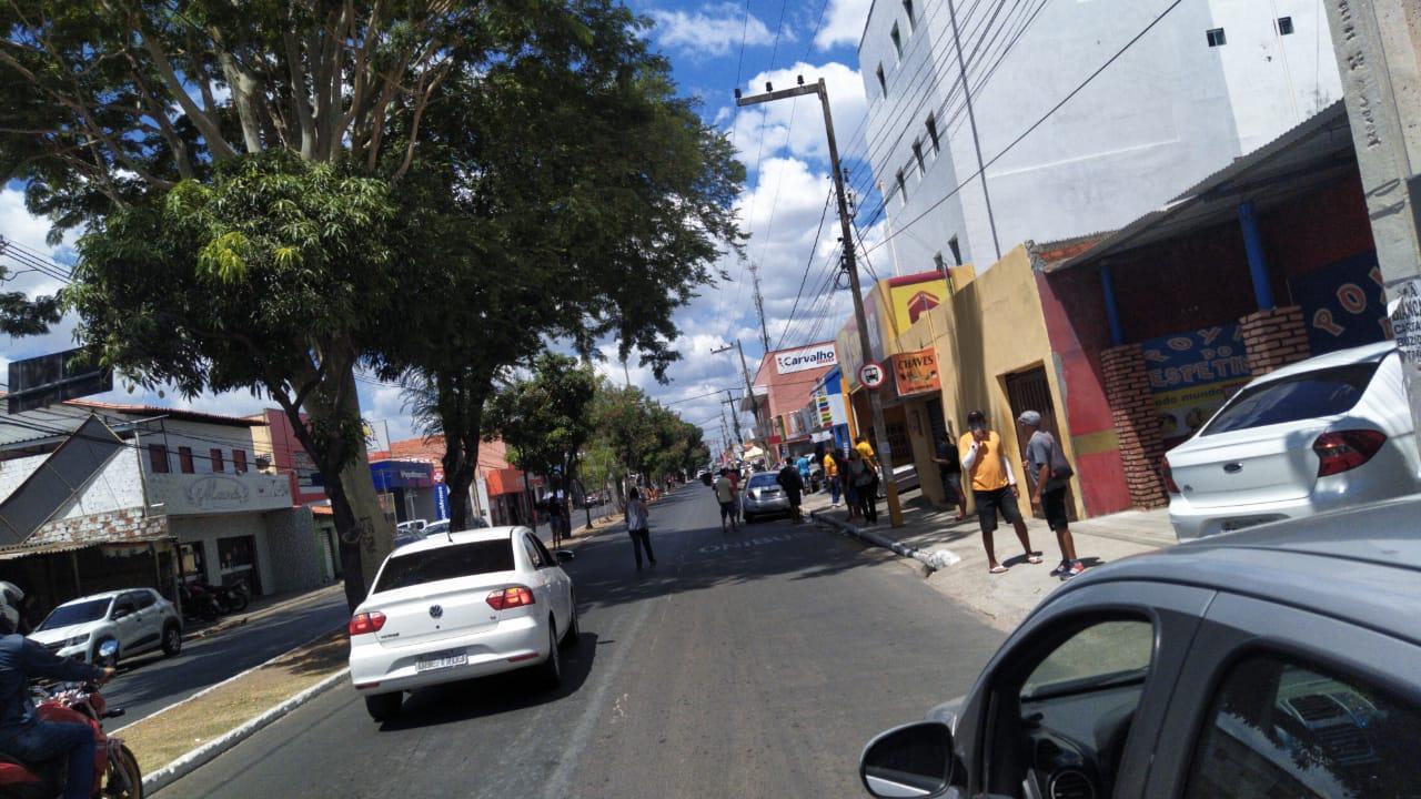 Tentativa de assalto na Caixa do bairro Dirceu