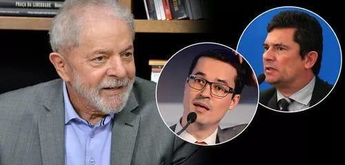 Lula, Sergio Moro e Deltan Dallagnol