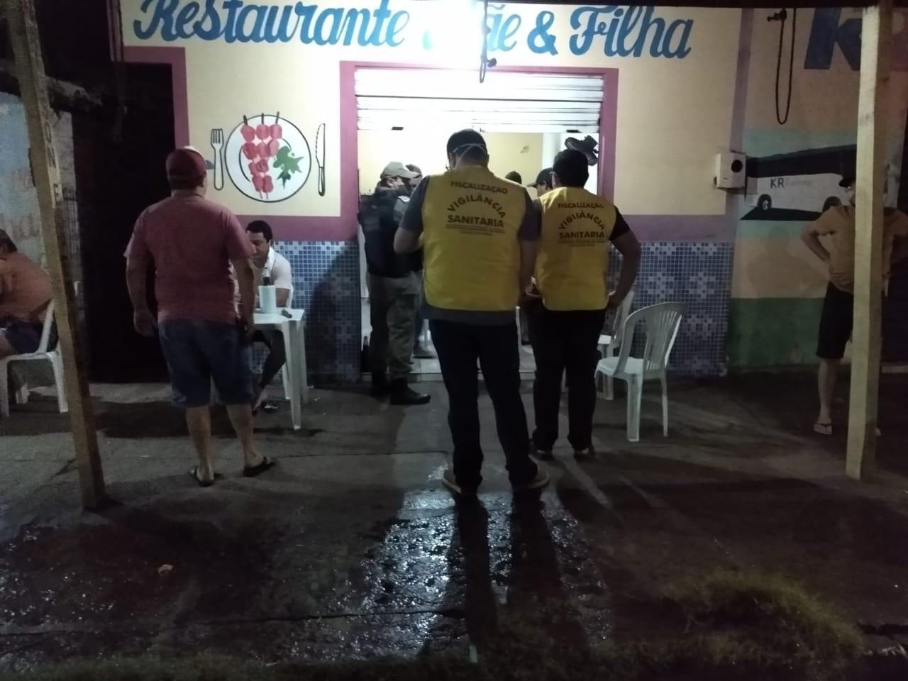 PM fiscalizou bares e restaurantes em Teresina e no interior