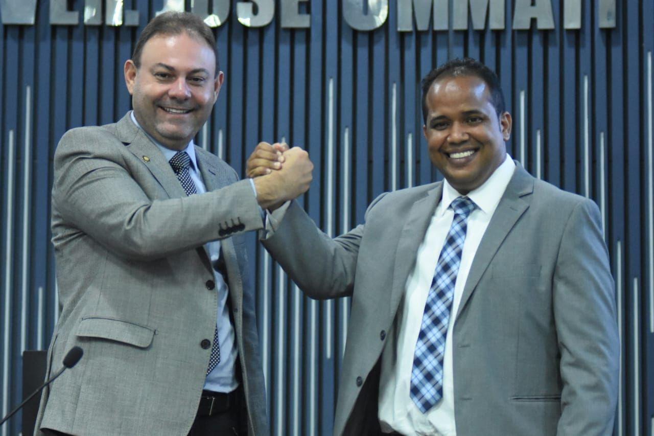 Vereador Jeová Alencar (Republicanos) e Enzo Samuel (PDT)