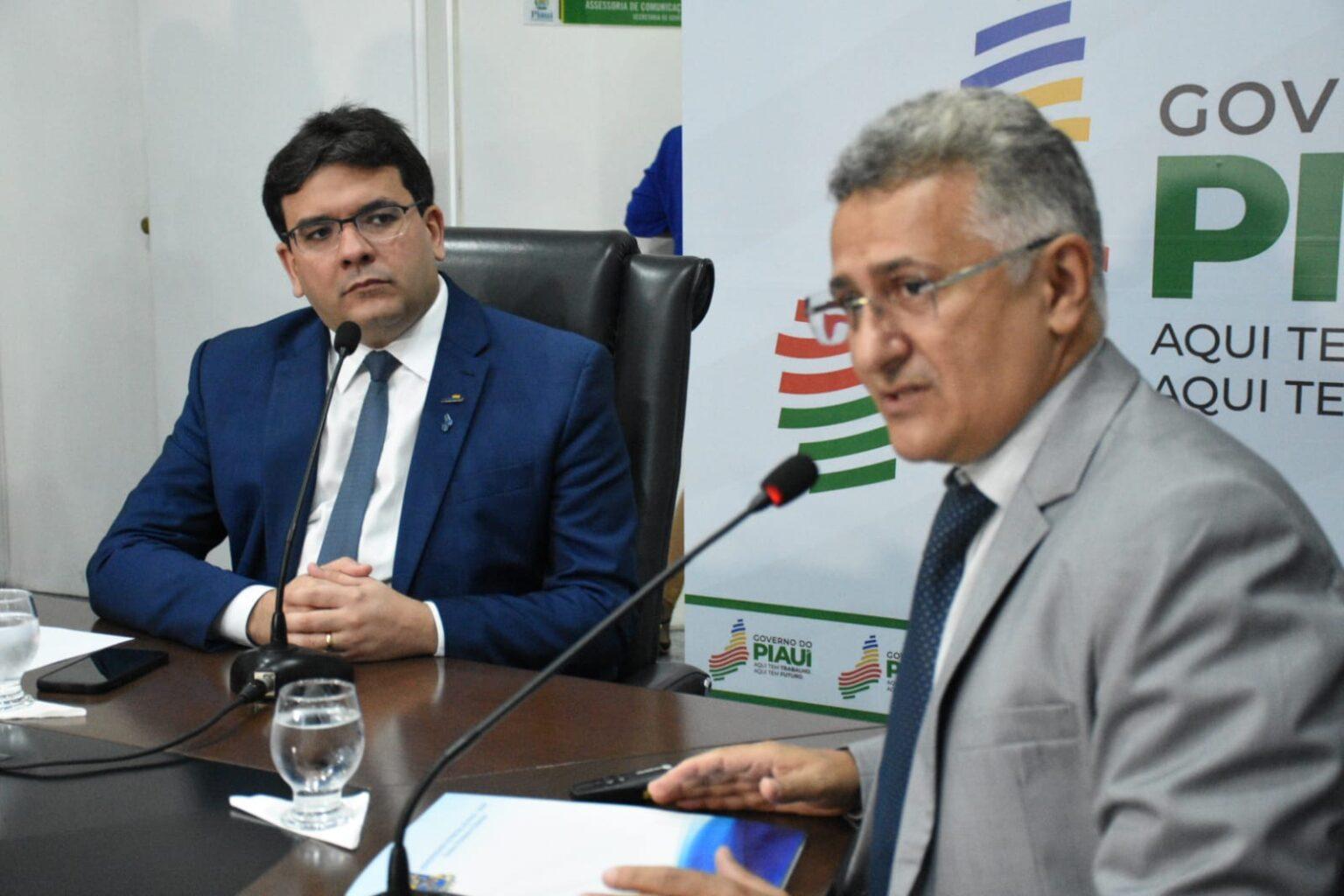 Governador Rafael Fonteles e reitor da UESPI Evandro Alberto