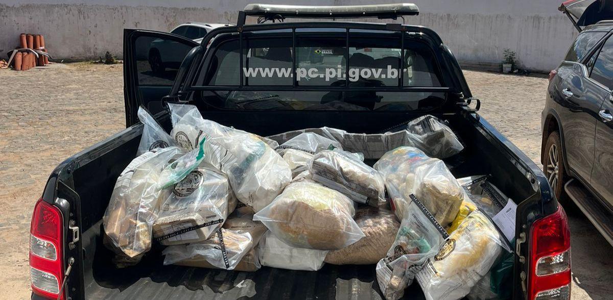 Droga incinerada em Picos