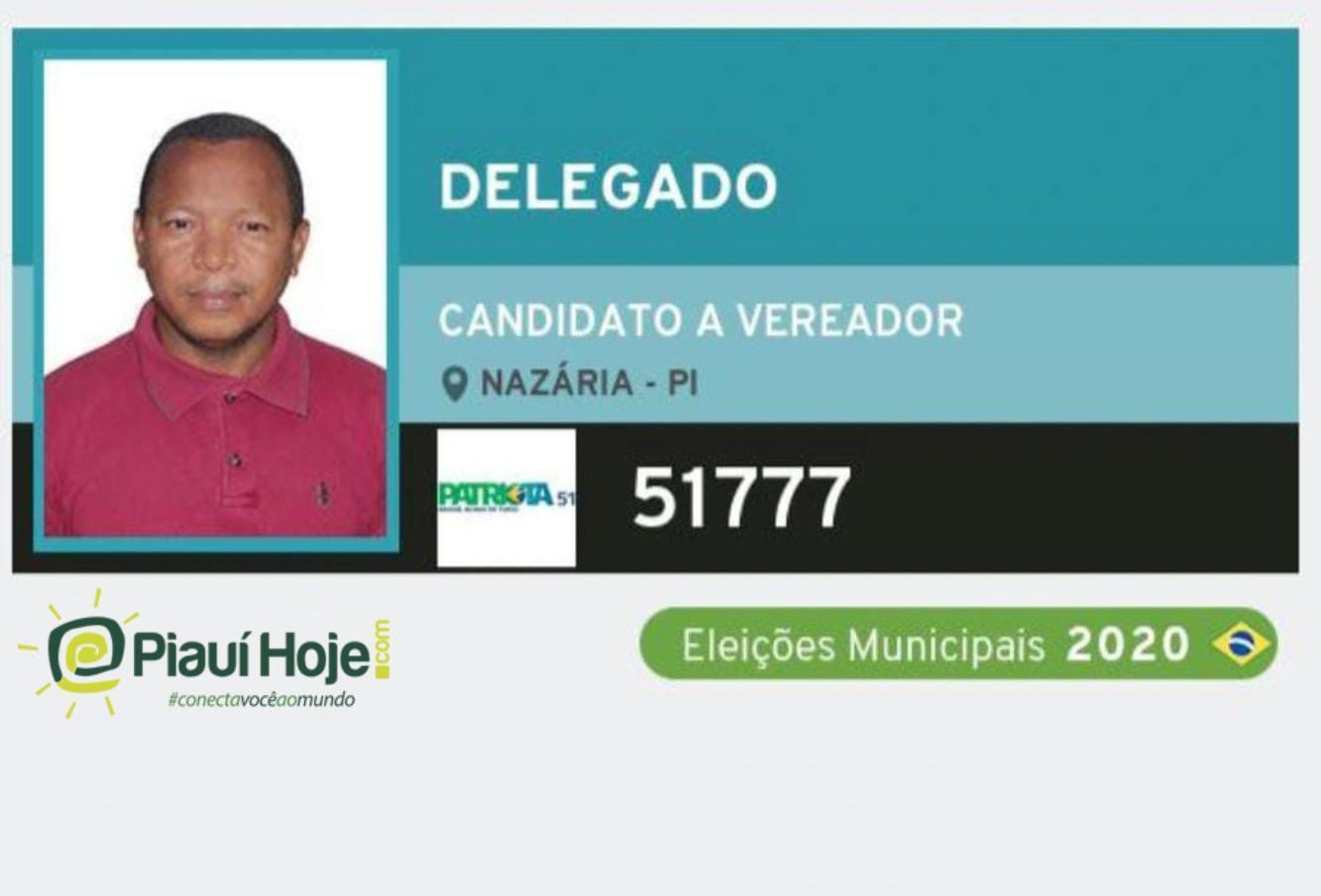 Santinho do ex-vereador morto em troca de tiros com a polícia
