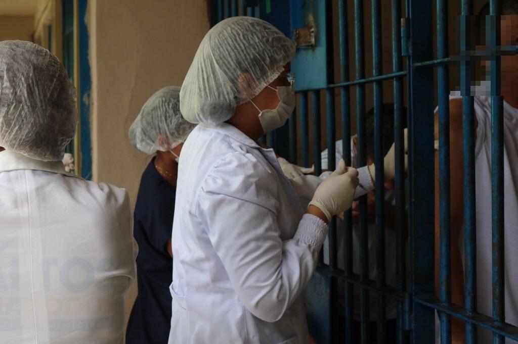 Secretaria de Justiça inicia campanha de vacinação nas penitenciárias do estado