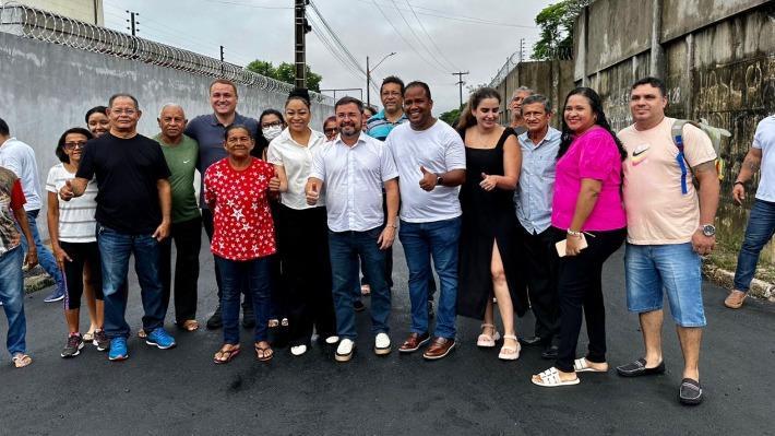Fábio Novo visita obra
