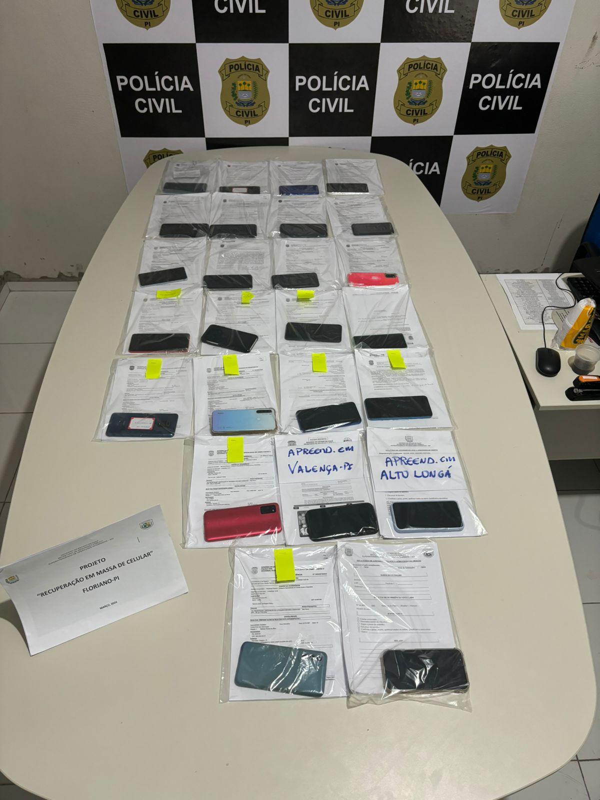 26 aparelhos celulares foram apreendidos em Floriano (PI)