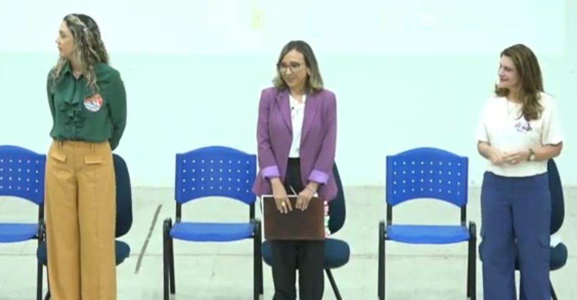 Professoras Flávia Lorena Sampaio, Lívia Fernanda Neri e Nadir Nogueira disputam reitoria da UFPI