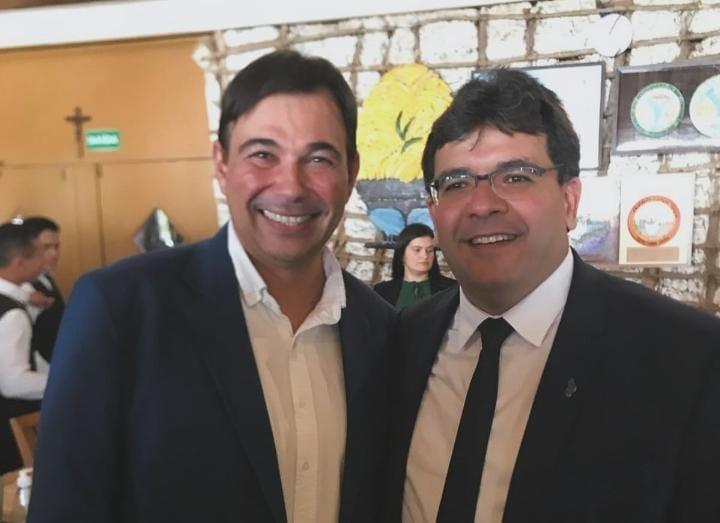 André Macedo e o governador, Rafael Fonteles