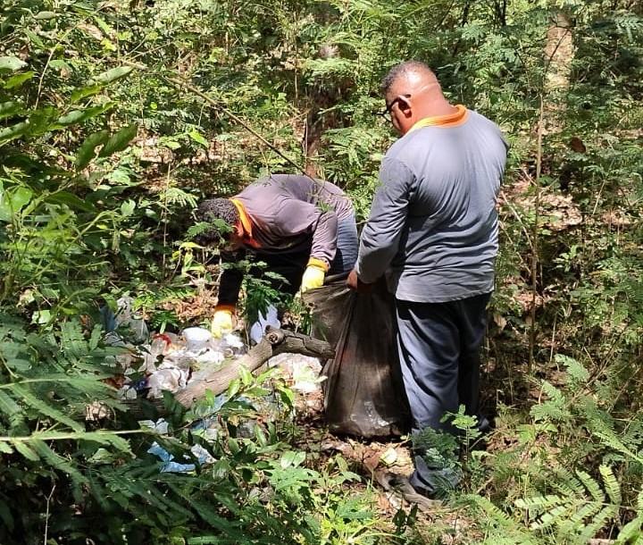 Empresa responsável pela limpeza foi ao local após denúncias