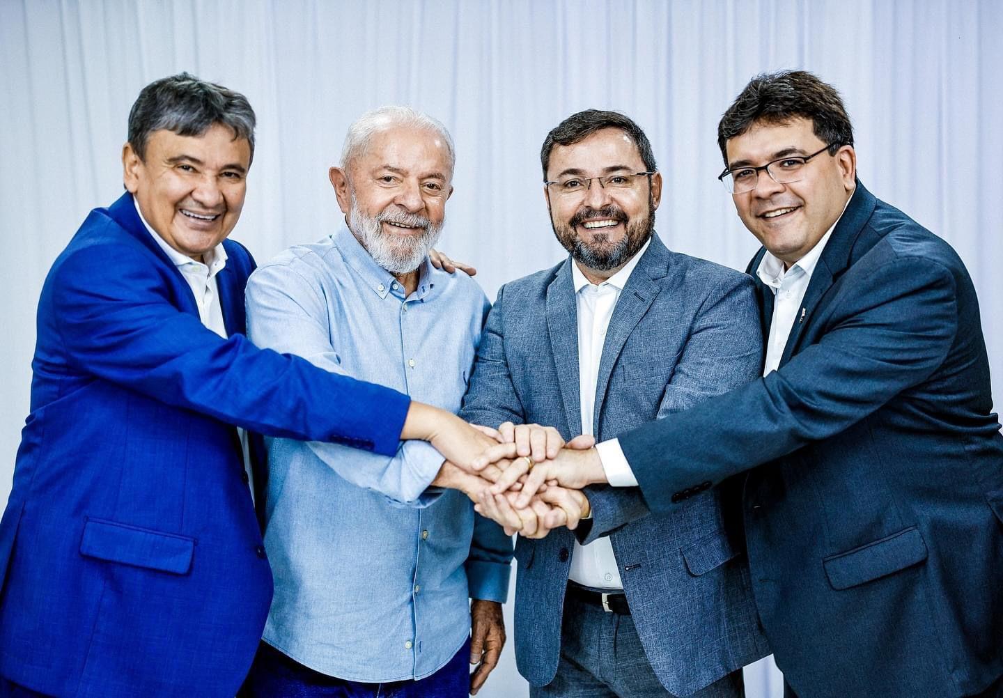 O presidente Lula também demostrou entusiasmo na vitória de Fábio Novo