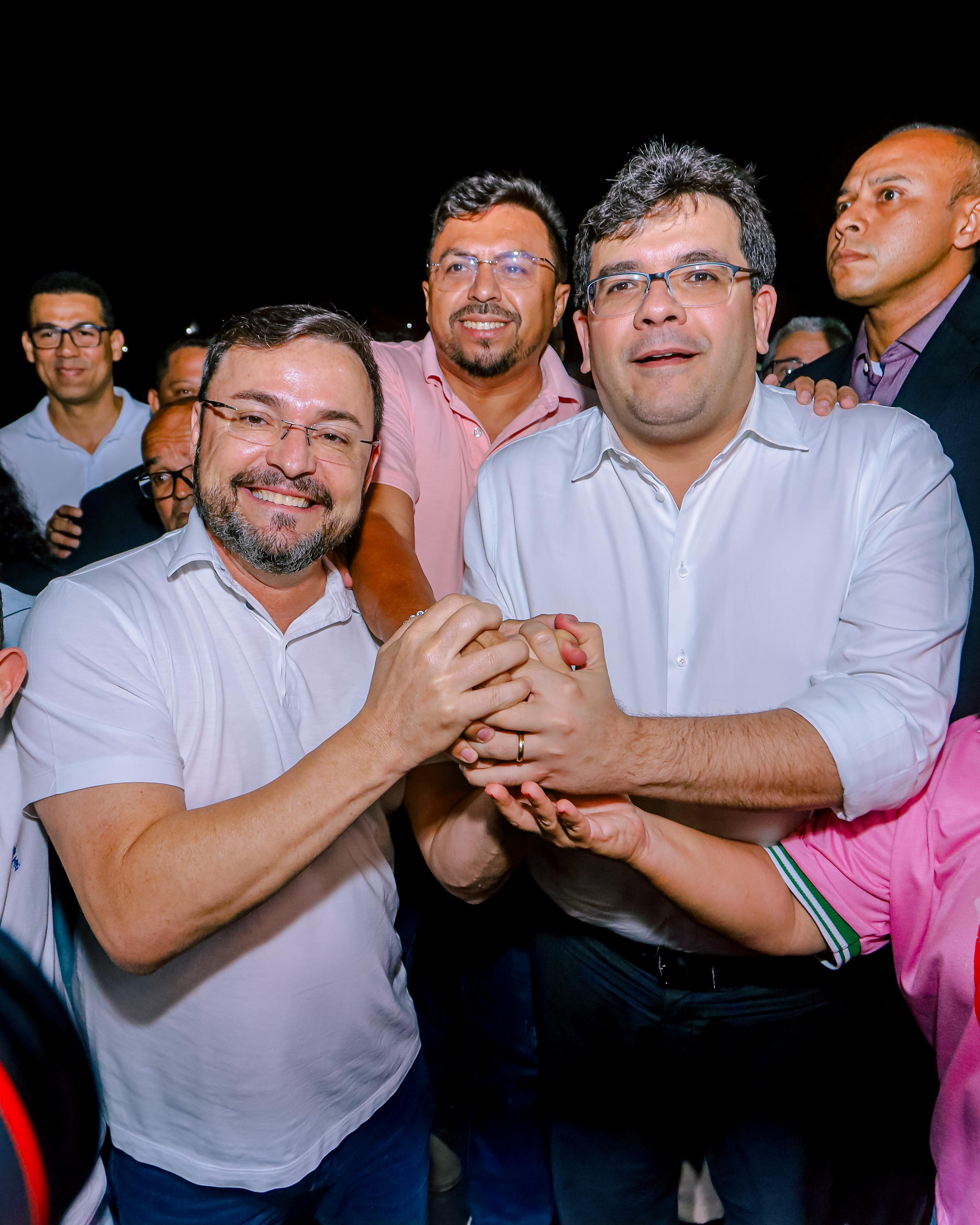 Fábio Novo e Rafael Fonteles no Madrugadão do Novo