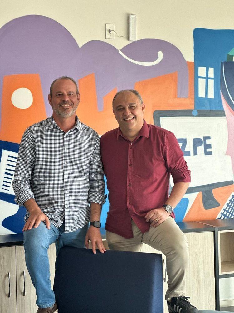 Marlos Almeida e Marcos Ayres, executivos da startup piauiense Escritha