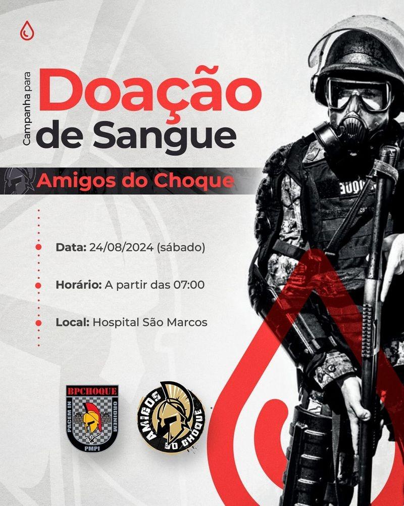 Campanha para doação de sangue