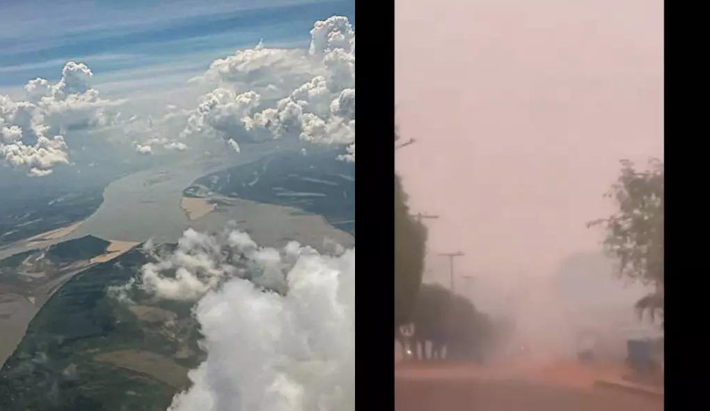 Gases poluentes fizeram com que cidades ficassem tomadas pela fumaça