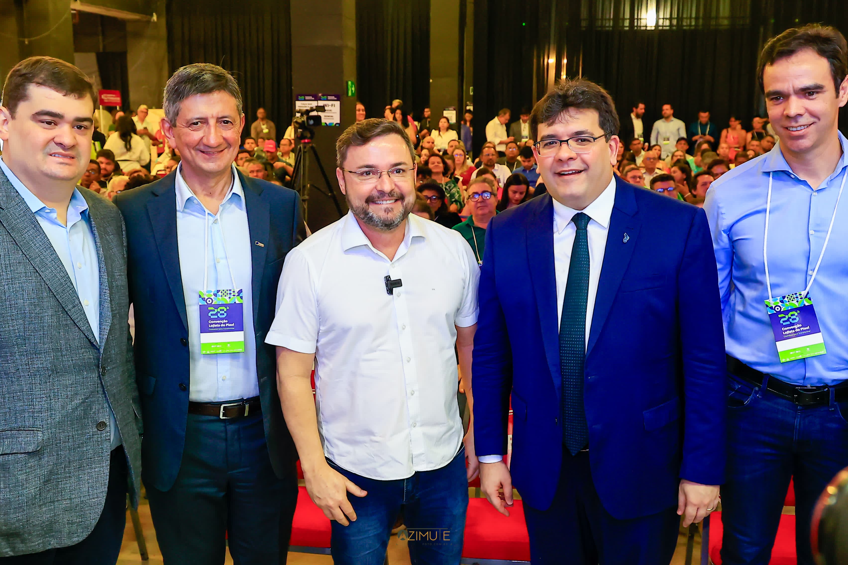 Fábio Novo e Rafael Fonteles participaram da abertura da 28ª Convenção Lojista do Piauí