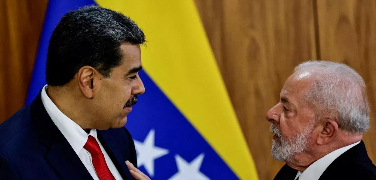 Presidentes Lula e Maduro durante encontro da Unasul em Brasília 29/05/2023