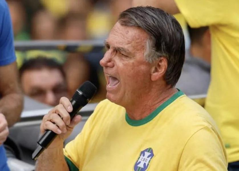 Ex-presidente Jair Bolsonaro em ato na Avenida Paulista, São Paulo-SP, 7 de setembro de 2024