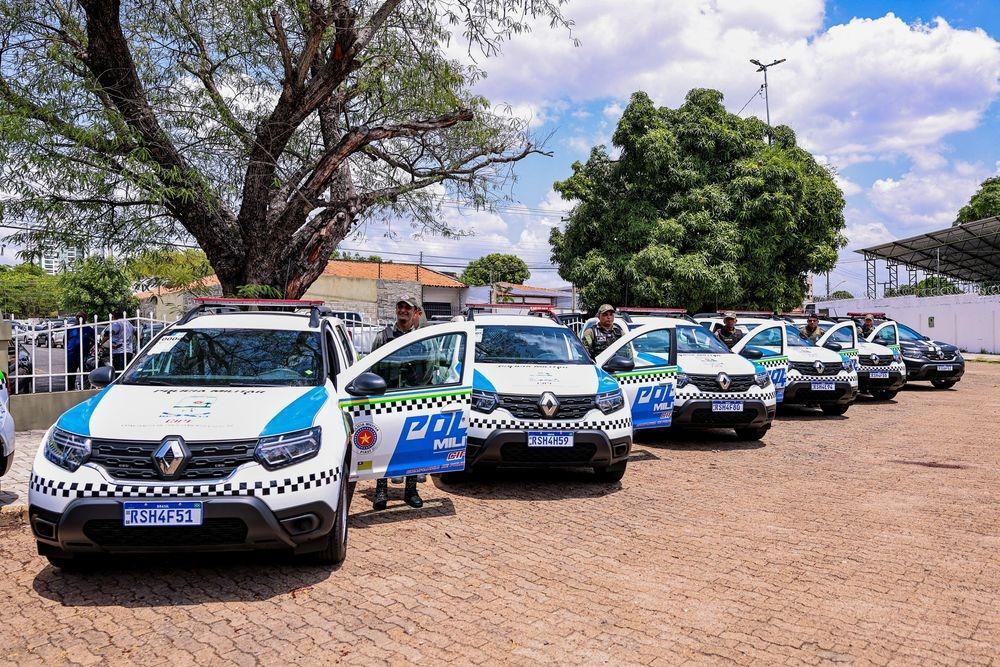 Oito novas viaturas destinadas ao combate ao crime