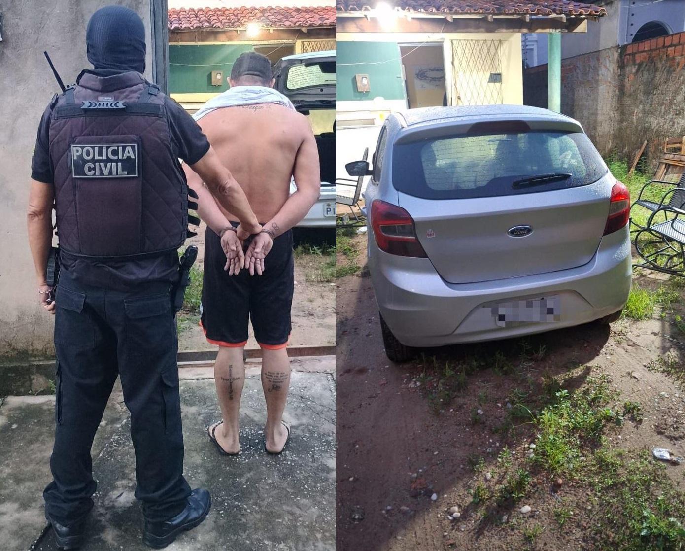 O homem usava dois veículos para praticar os crimes