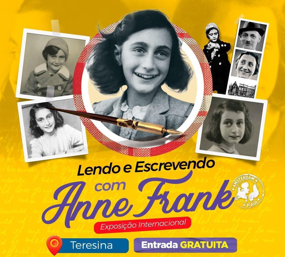 Clube dos Diários recebe exposição internacional Lendo e Escrevendo com Anne Frank a partir desta segunda (24)