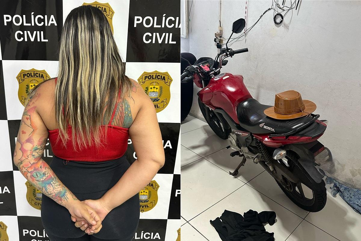 "Princesa do crime" emprestou a moto para o namorado realizar assaltos