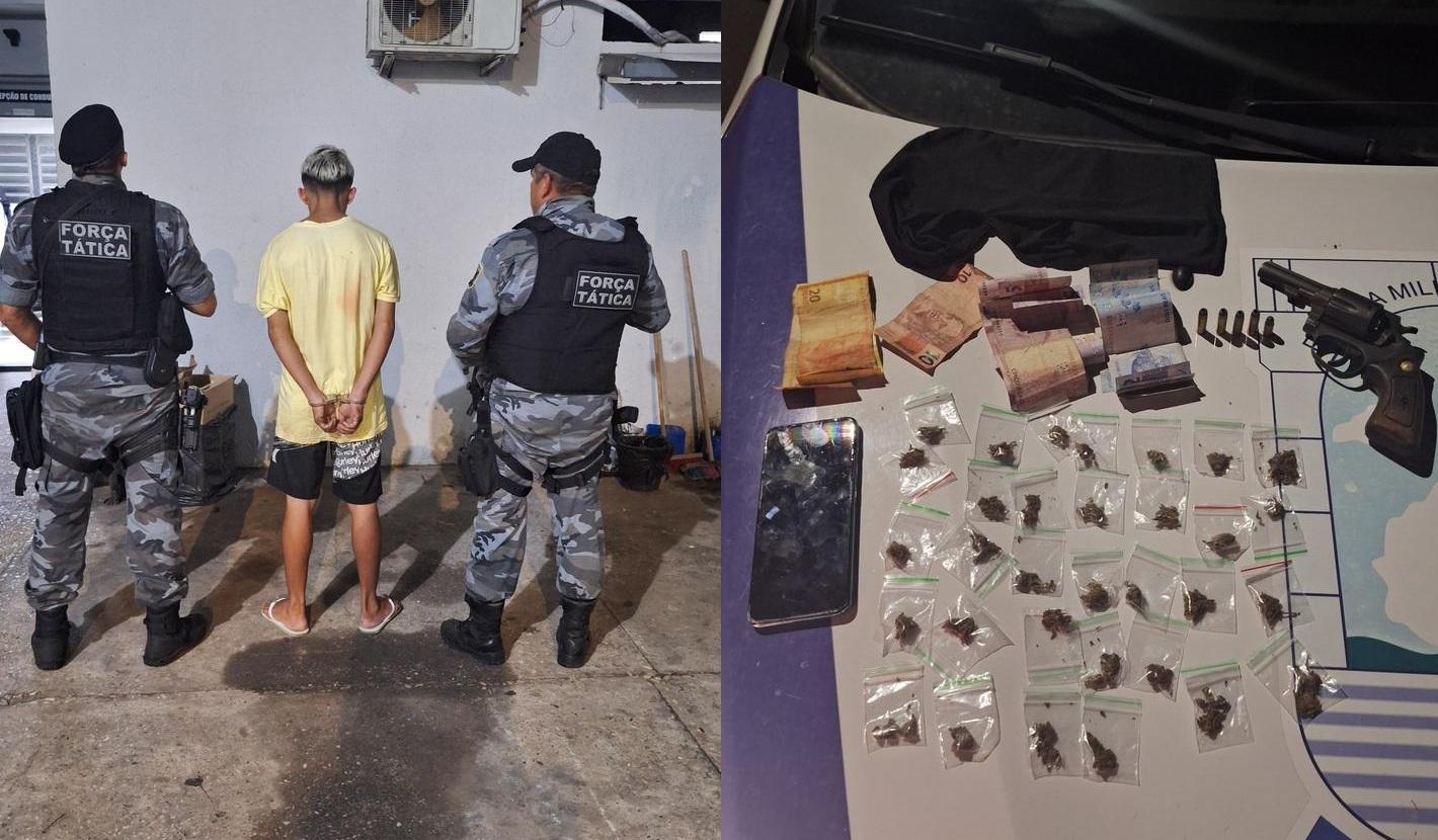 O adolescente foi conduzido à Central de Flagrantes, onde permanece à disposição da Justiça