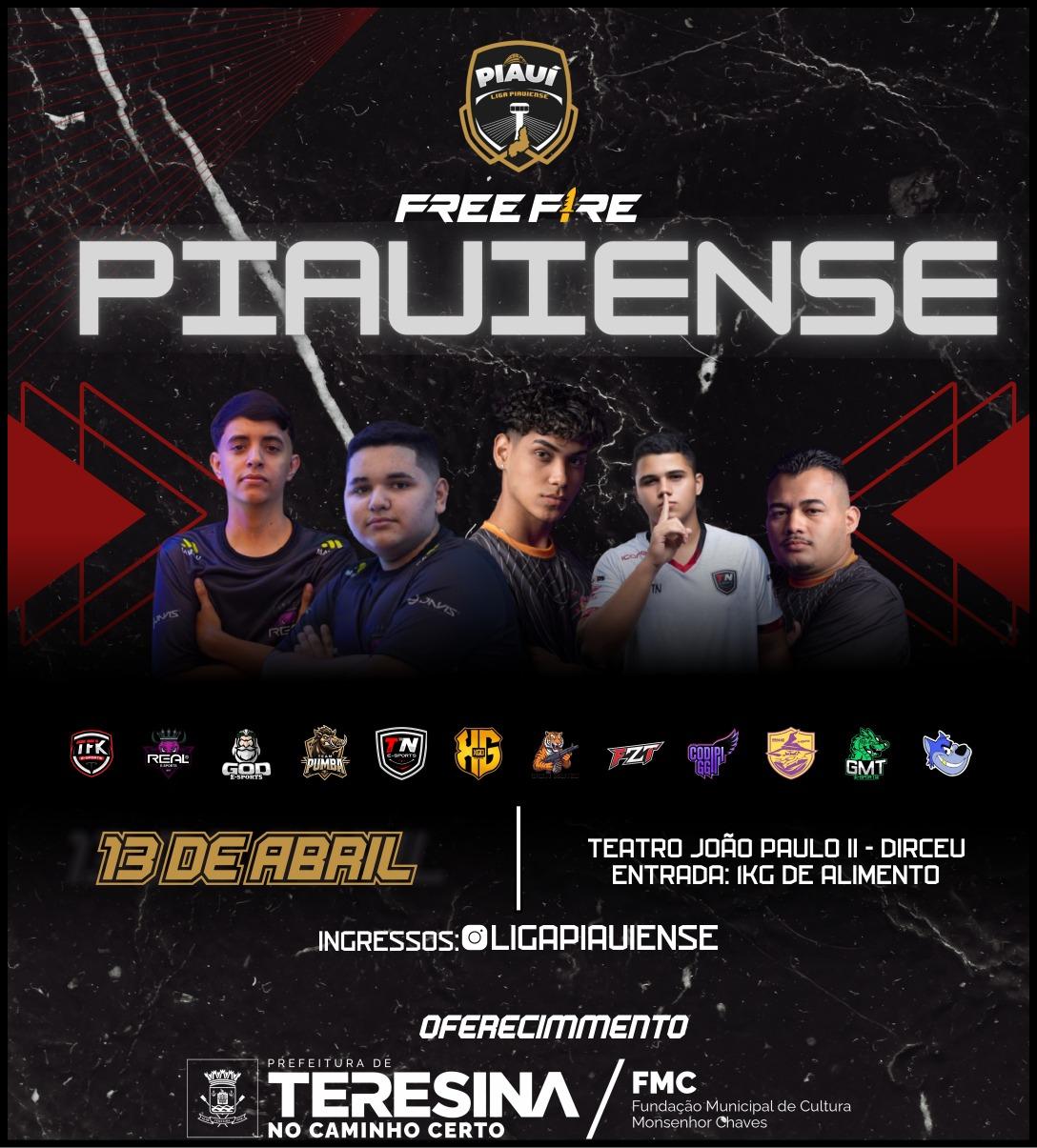 Final da Liga Piauiense de Free Fire acontece neste domingo (13)