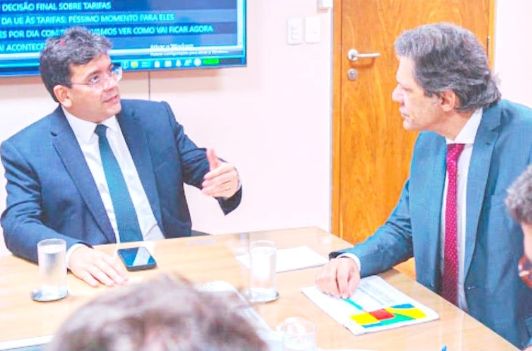 Governador do Piauí, Rafael Fonteles e Ministro da Fazenda, Fernando Haddad