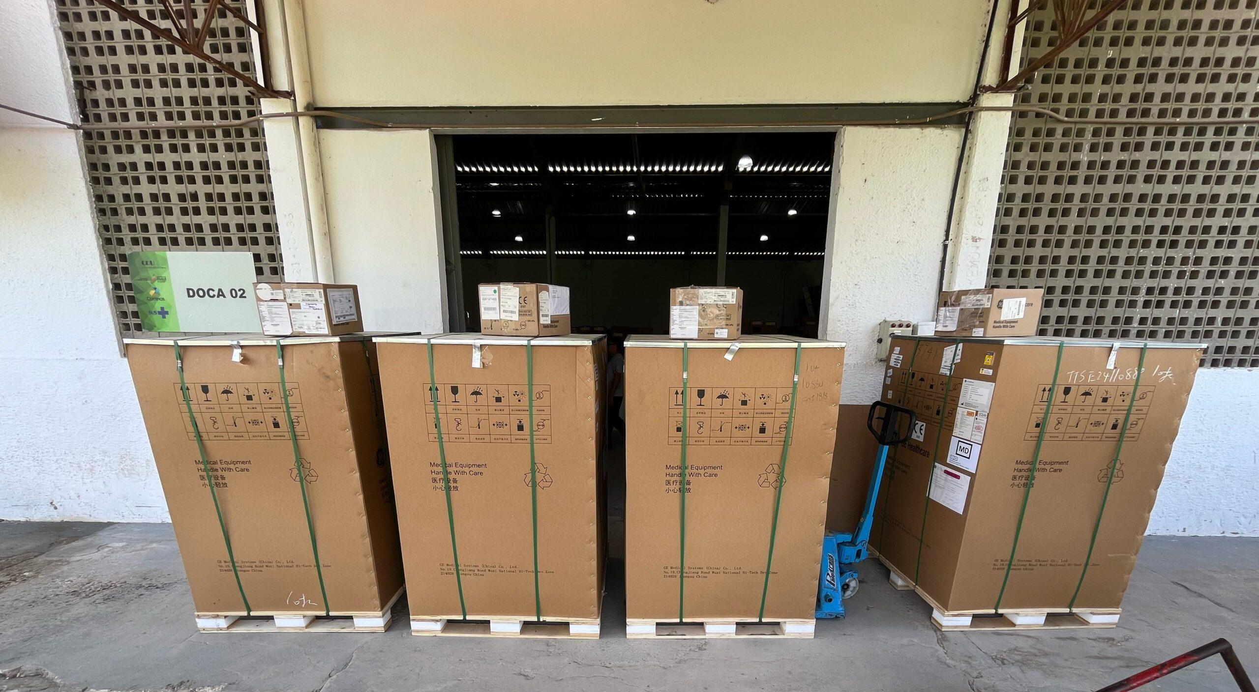 Equipamentos foram entregues ao Hospital Getúlio Vargas, Hospital Infantil Lucídio Portella e Hospital da Polícia Militar