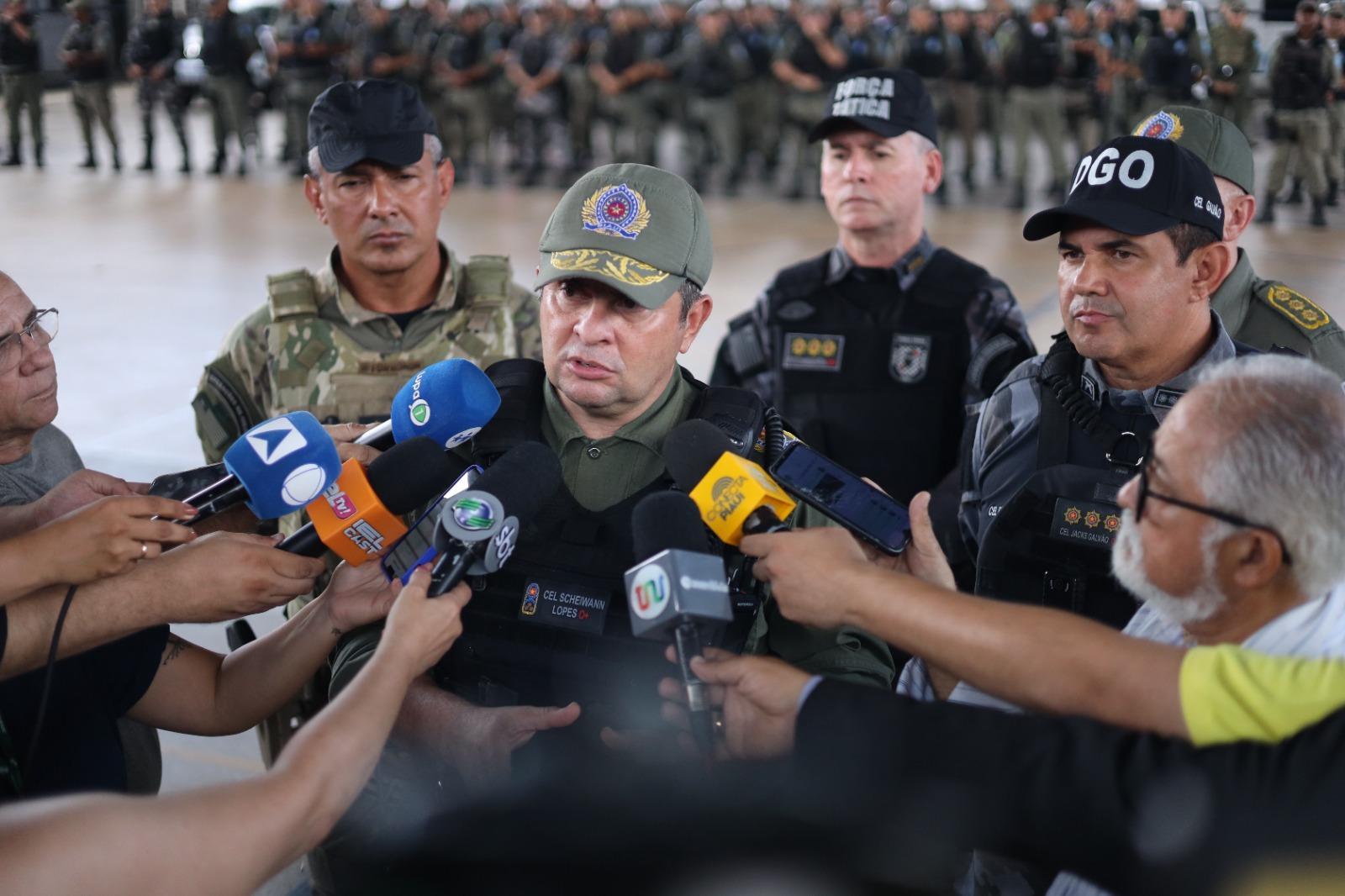 O comandante-geral da PM-PI, Coronel Scheiwann Lopes