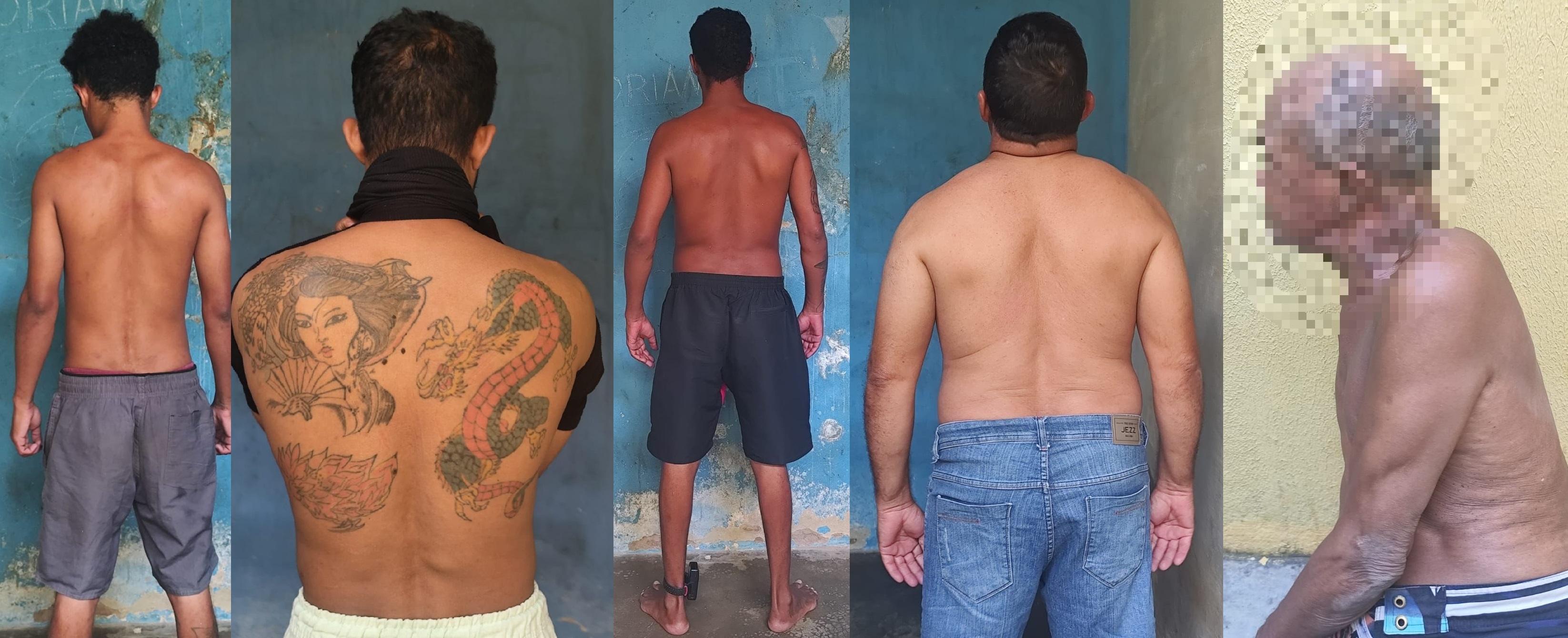 Suspeitos presos na operação