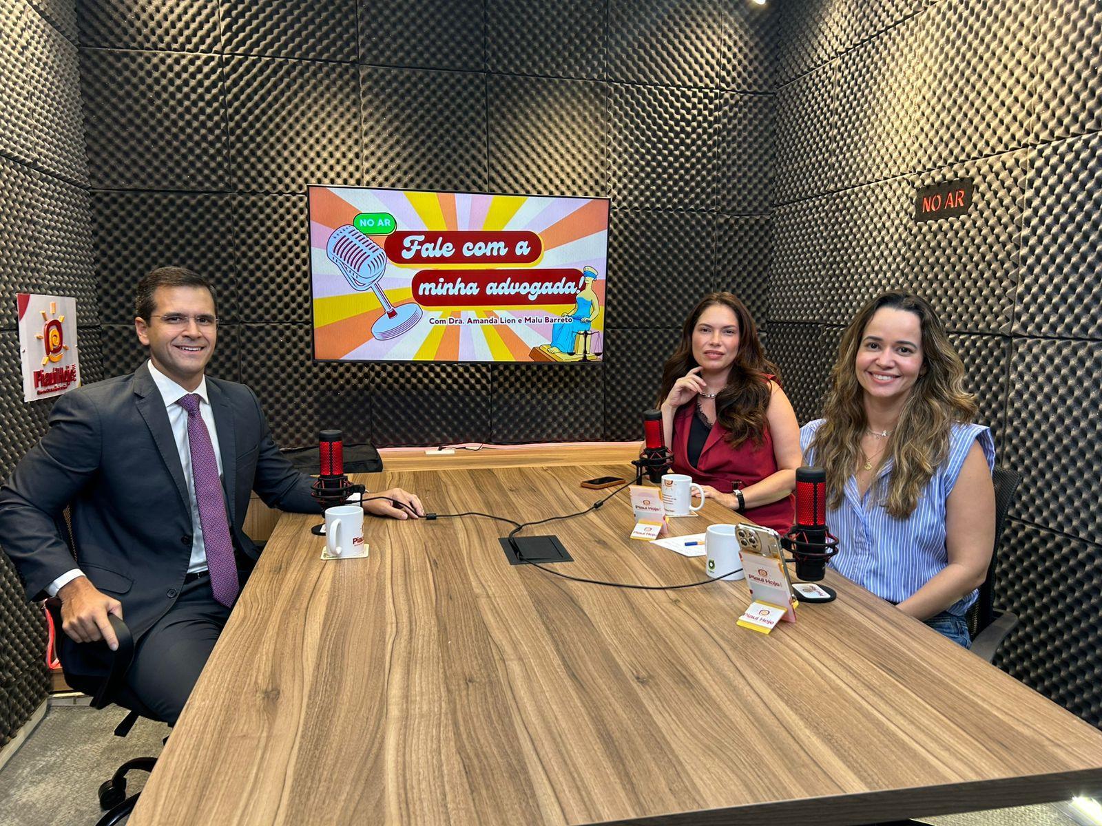 Criminalista João Marcos Parente participou do "PodCast Fale com a minha Advogada", com a advogada Amanda Lion e a jornalista Malu Barreto