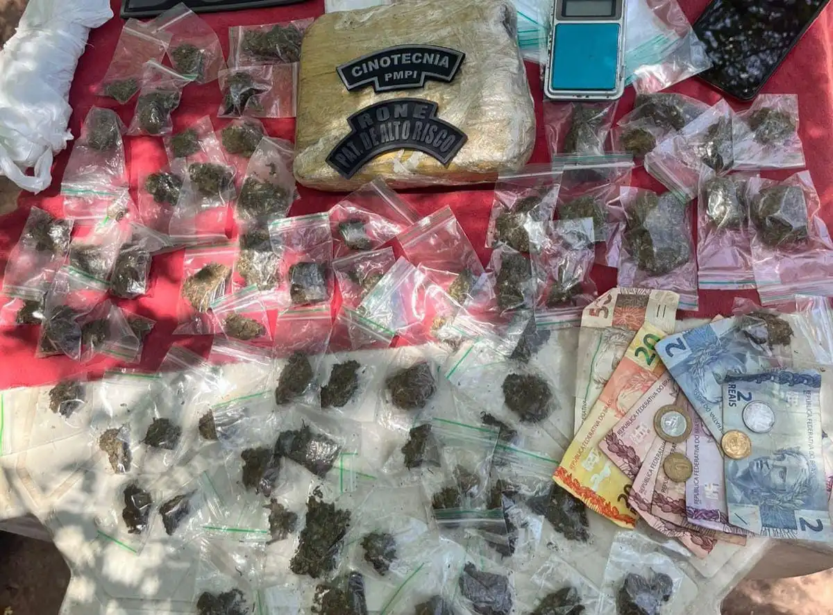 Droga conhecida como supermaconha foi encontra enterrada nas margens do Rio Parnaíba