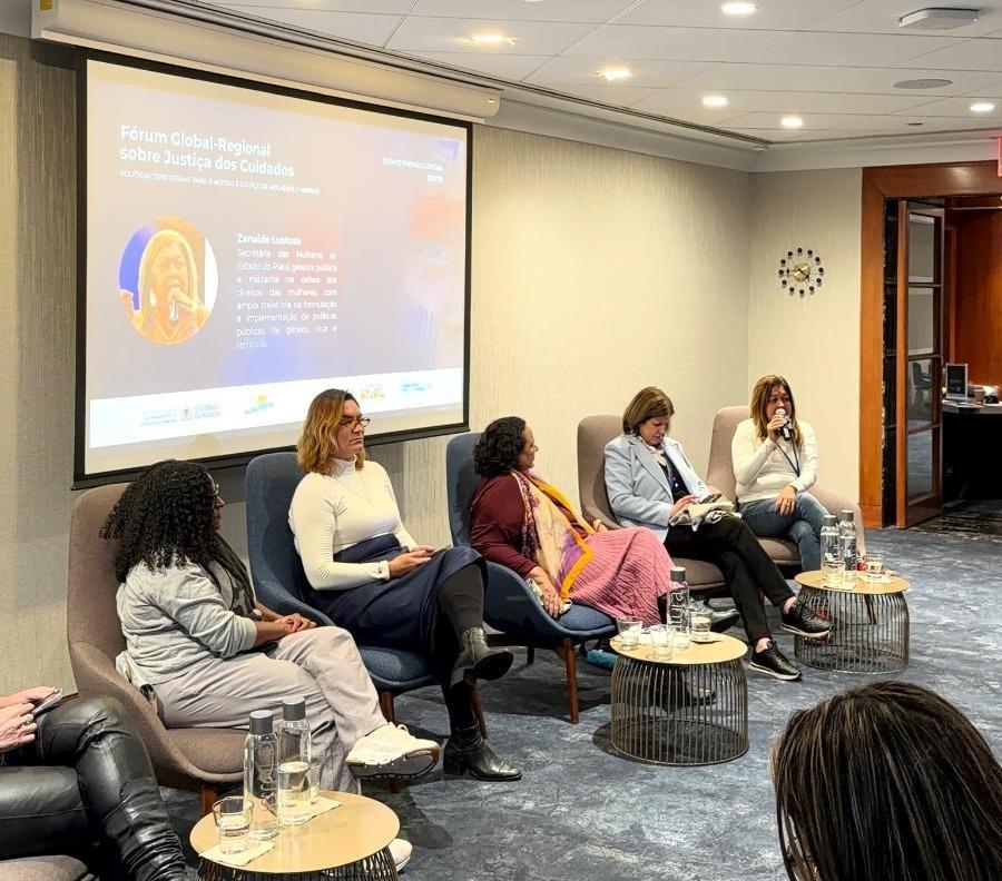 Representantes do Piauí participam de fórum global que discute justiça dos cuidados e políticas voltadas às mulheres