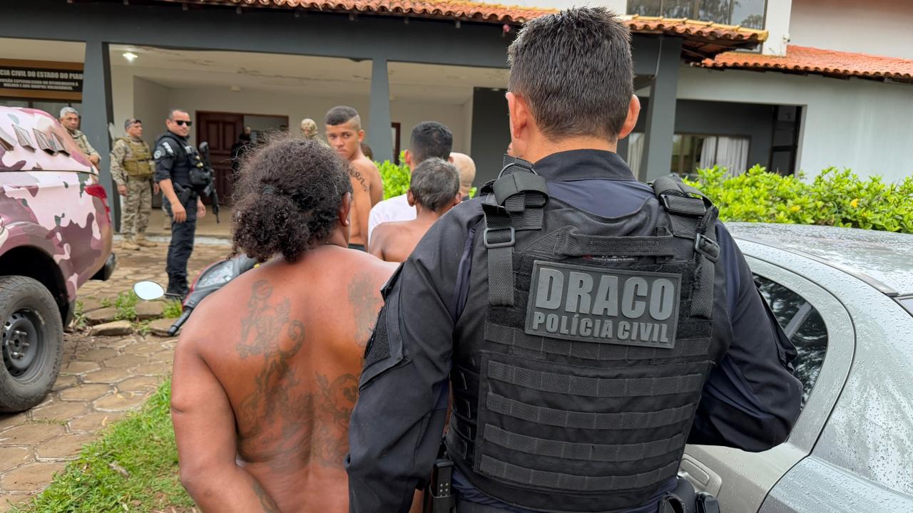 Criminosos são presos durante operação das polícias Civil e Militar em todo o Piauí