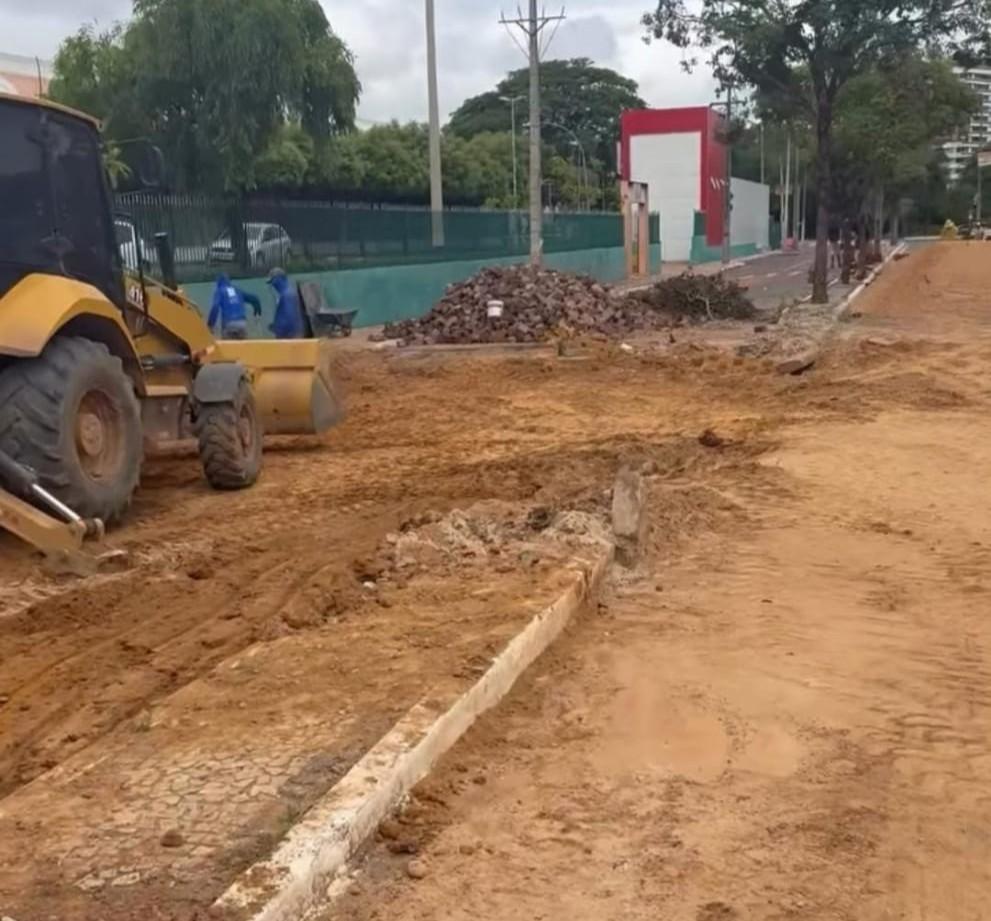 Segundo a SDU Leste o aterramento da obra já foi concluído na manhã desta segunda-feira (30)