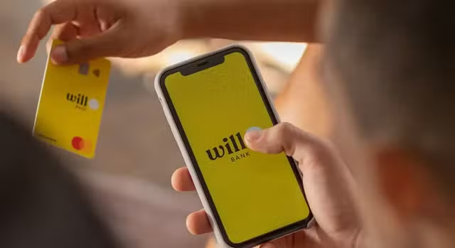 Aplicativo e cartão do Will Bank