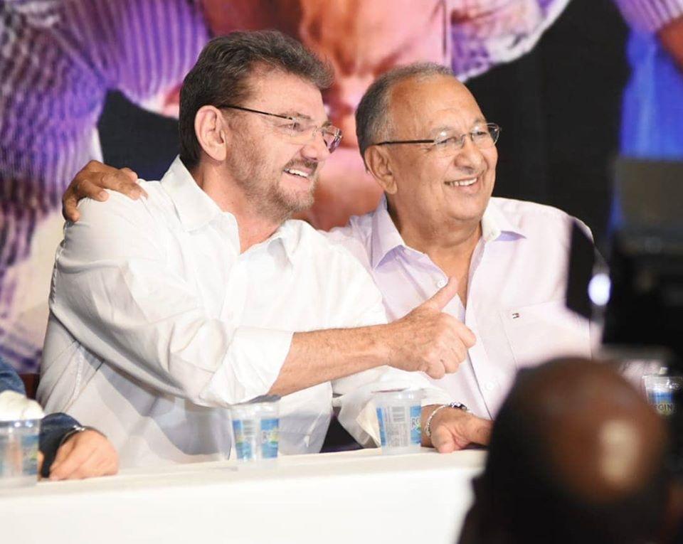 Wilson Martins ao lado do pré-candidato emedebista Dr. Pessoa